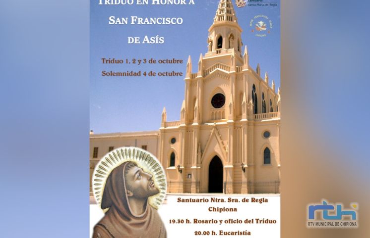 La Comunidad Franciscana del Santuario de Regla celebra la festividad de San Francisco de asís con un tríduo y una solemne eucaristía en su honor